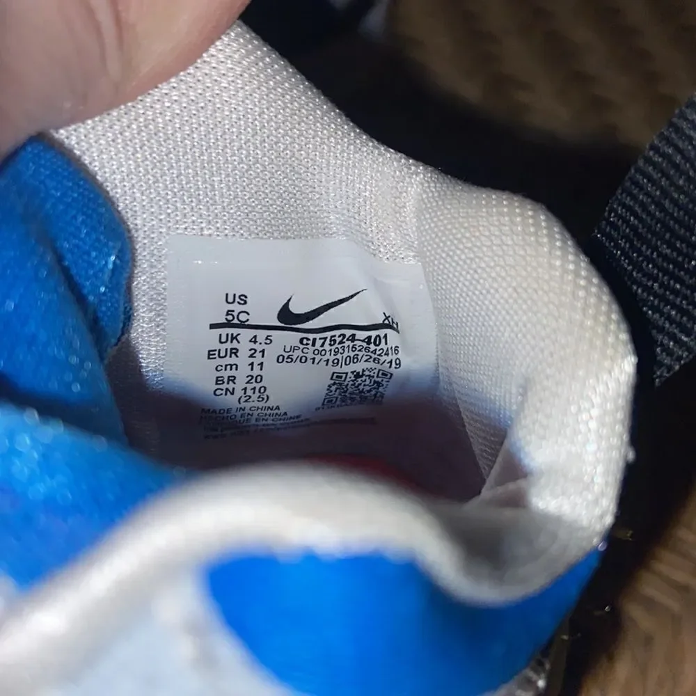 Nike LeBron Soldier 13 Toddler ‘Light Photo Blue Crimson’ Size 5c